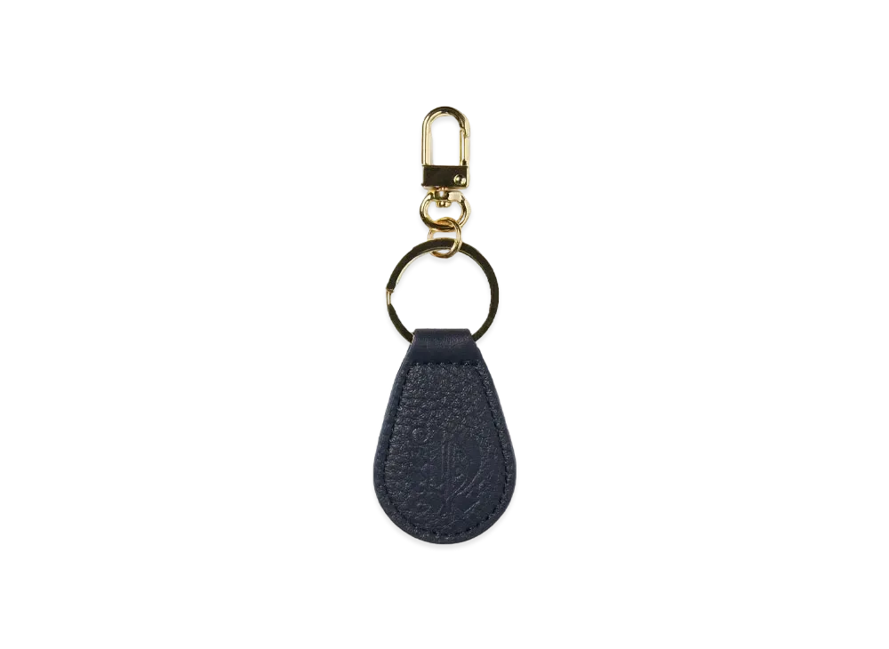thisisneverthat Leather Keychain "Navy"