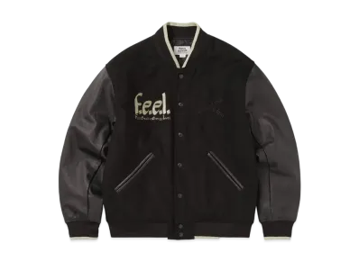 thisisneverthat x Public Full EmotiveTIVE Varsity Jacket "Black"