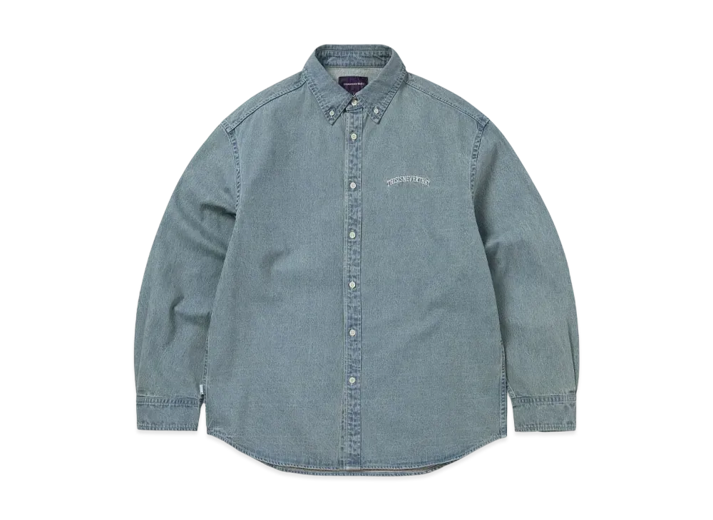 thisisneverthat Washed Denim Shirt "Washed Blue"