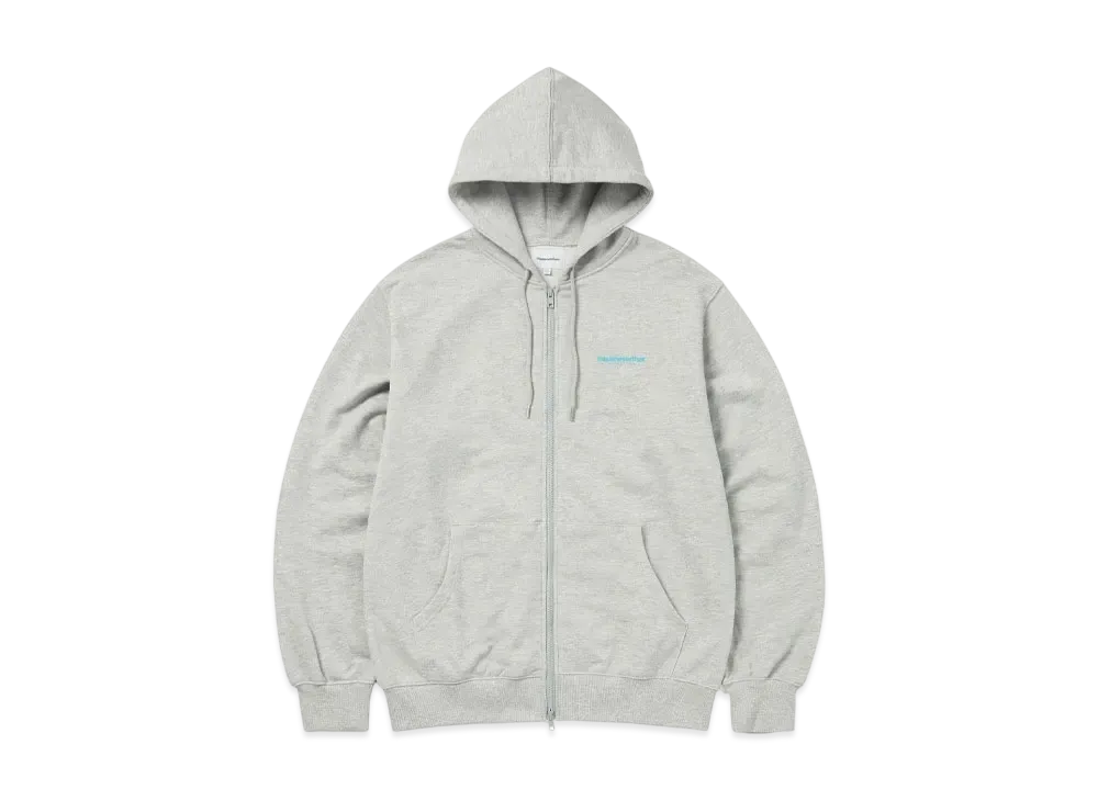 thisisneverthat INTL. Logo Zip Up Hoodie "Heather Grey"