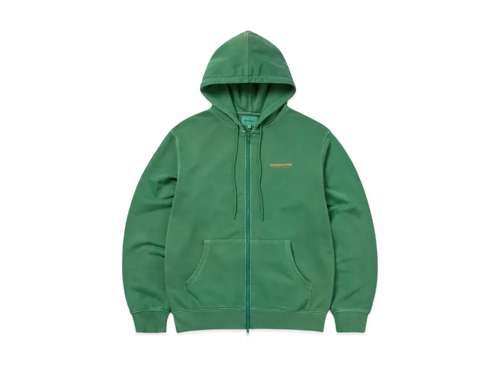 thisisneverthat INTL. Logo Zip Up Hoodie "Deep Green"