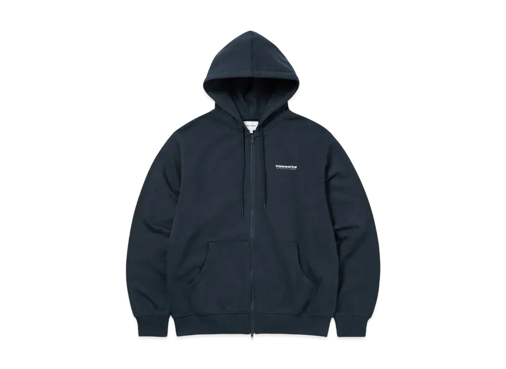 thisisneverthat INTL. Logo Zip Up Hoodie "Navy"