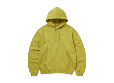 thisisneverthat Quarter Button Hoodie "Lime Green"