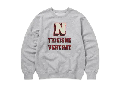 thisisneverthat Cross Stitched Crewneck "Heather Grey"