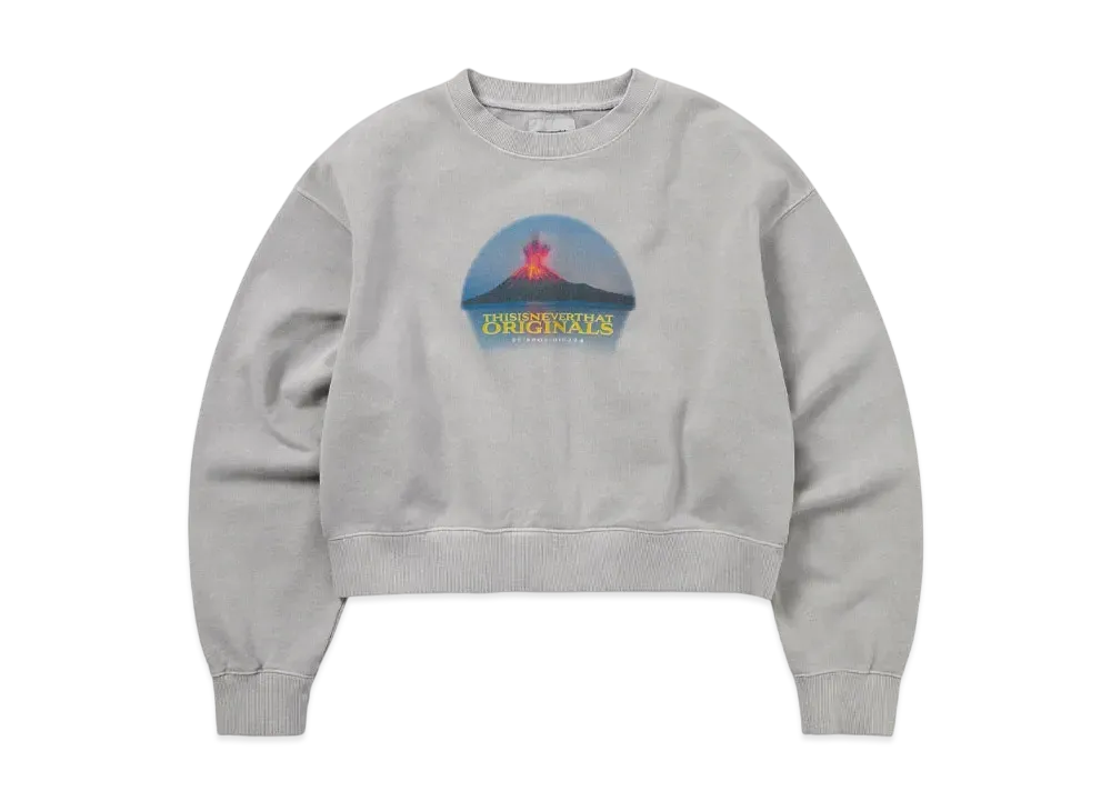 thisisneverthat Volcano W Crewneck "Grey"