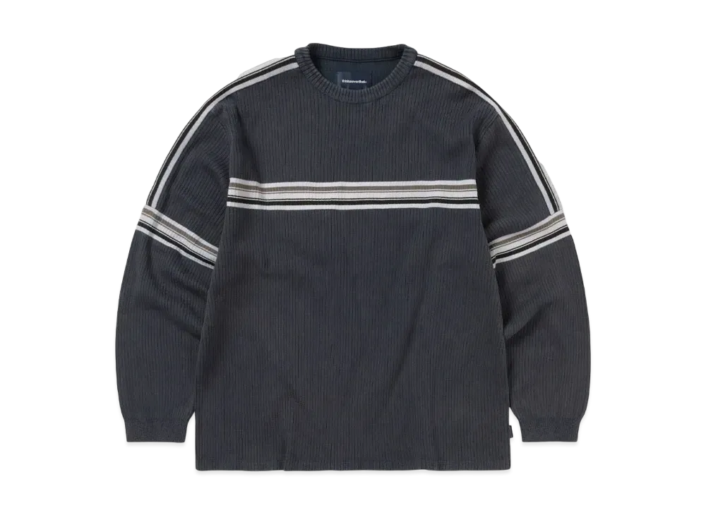 thisisneverthat Striped Knit L/S Top "Navy"