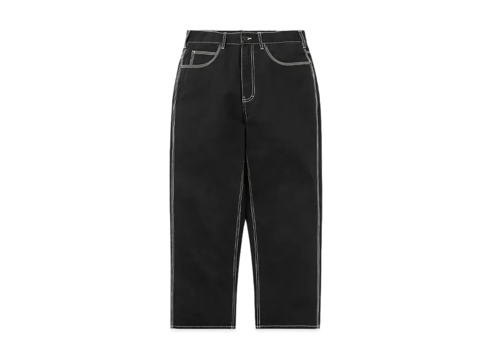 thisisneverthat Contrast Stitch Pant "Black"