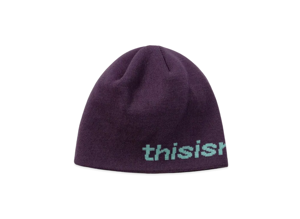 thisisneverthat SP-Logo No Cuff Beanie "Purple"