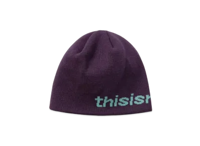 thisisneverthat SP-Logo No Cuff Beanie "Purple"