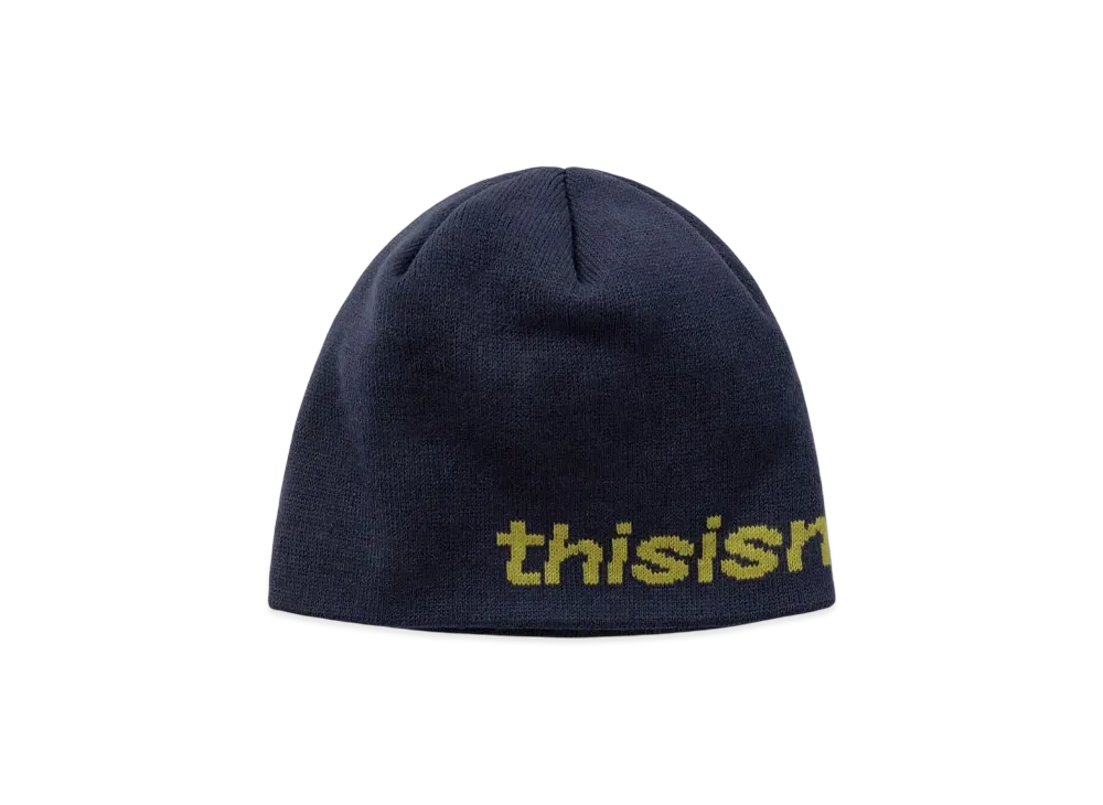 thisisneverthat SP-Logo No Cuff Beanie "Navy"