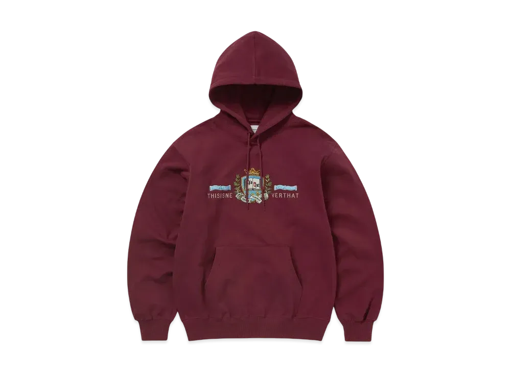 thisisneverthat Crest Hoodie "Burgundy"