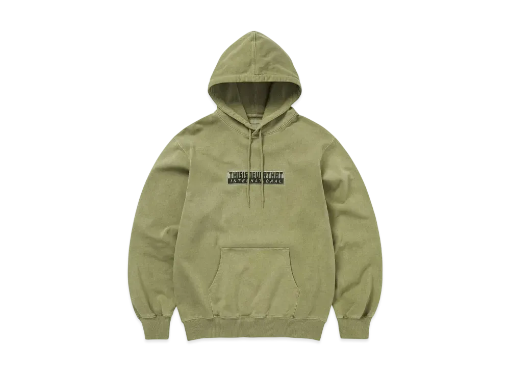 thisisneverthat TNT International Hoodie "Light Moss"
