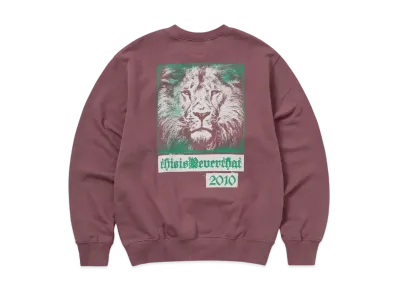 thisisneverthat Lion 2010 Crewneck "Fuchsia"
