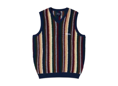 thisisneverthat Striped Knit Vest "Navy"