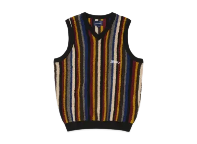 thisisneverthat Striped Knit Vest "Black"