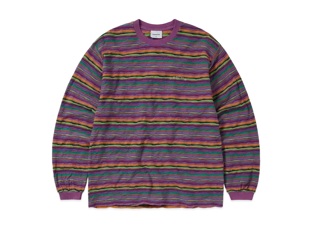 thisisneverthat Wave Jacquard L/S Tee "Violet"