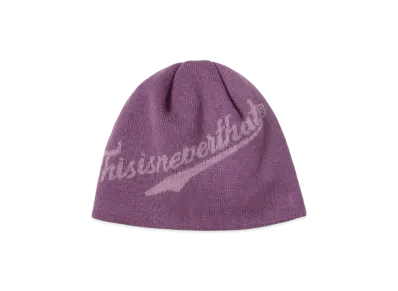 thisisneverthat Script-Logo No Cuff Beanie "Lavender"
