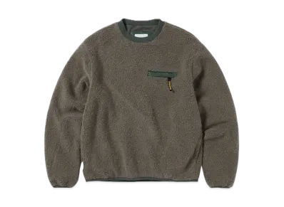 thisisneverthat Gore-Tex Windstopper Wool Fleece Crewneck "Mud"