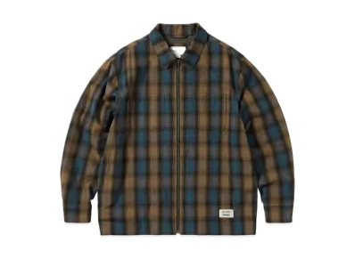 thisisneverthat Gore-Tex Windstopper Shaggy Check Shirt "Blue"
