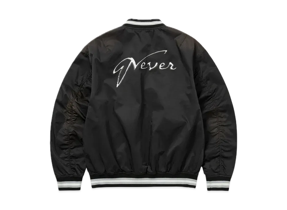 thisisneverthat Faded Stadium Jacket "Black"