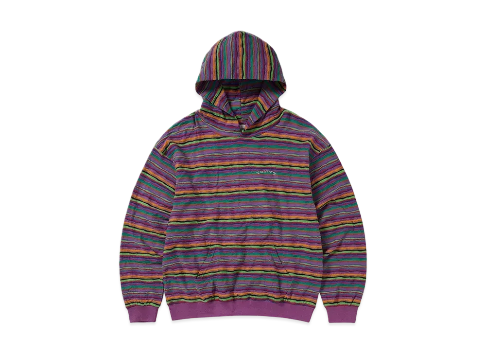 thisisneverthat Wave Jacquard Hoodie "Violet"