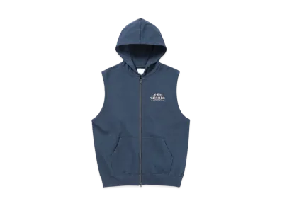 thisisneverthat Sleeveless Zip Up Hoodie "Deep Water"