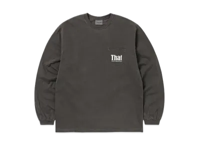 thisisneverthat That Pocket L/S Tee "Charcoal"