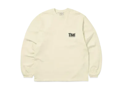 thisisneverthat That Pocket L/S Tee "Ivory"