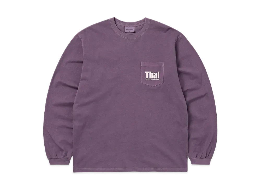 thisisneverthat That Pocket L/S Tee "Purple"