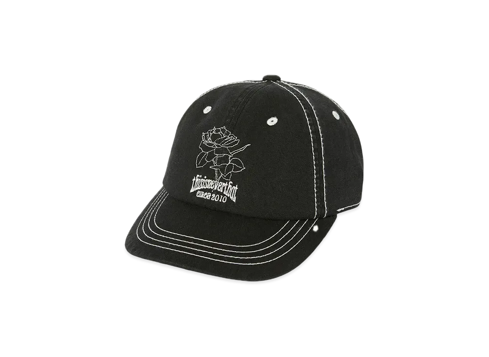 thisisneverthat Contrast Stitch Cap "Black"