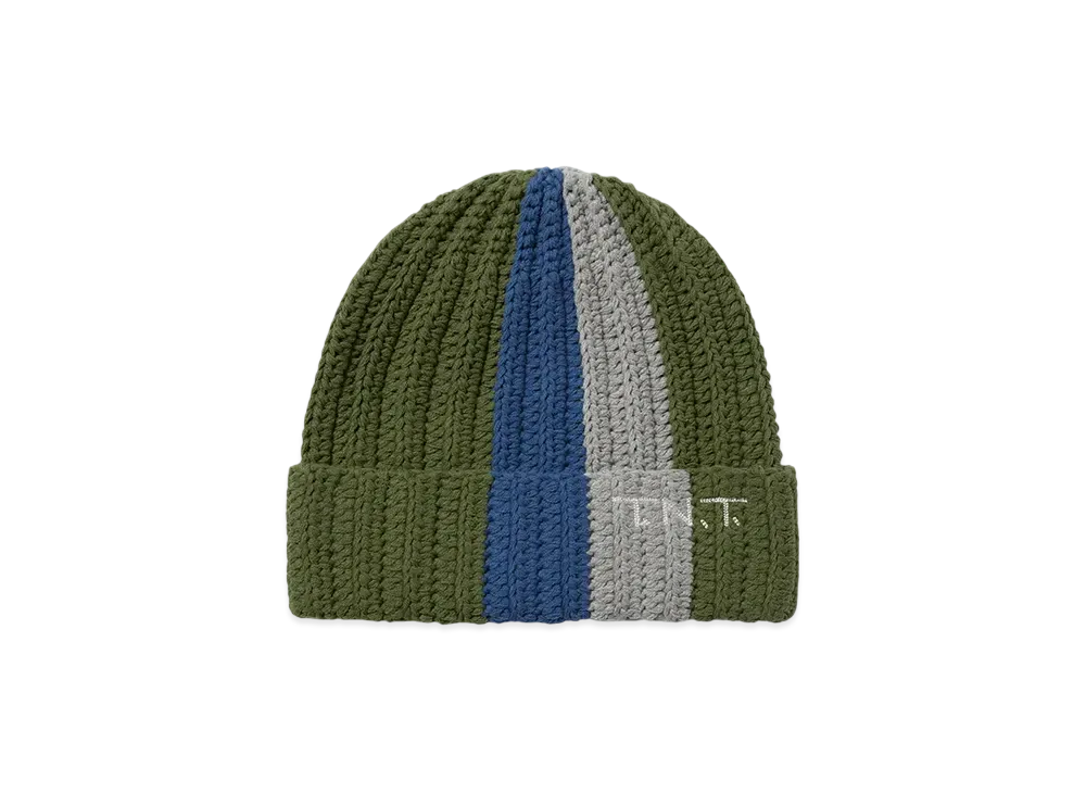 thisisneverthat Multicolor Crochet Beanie "Green"