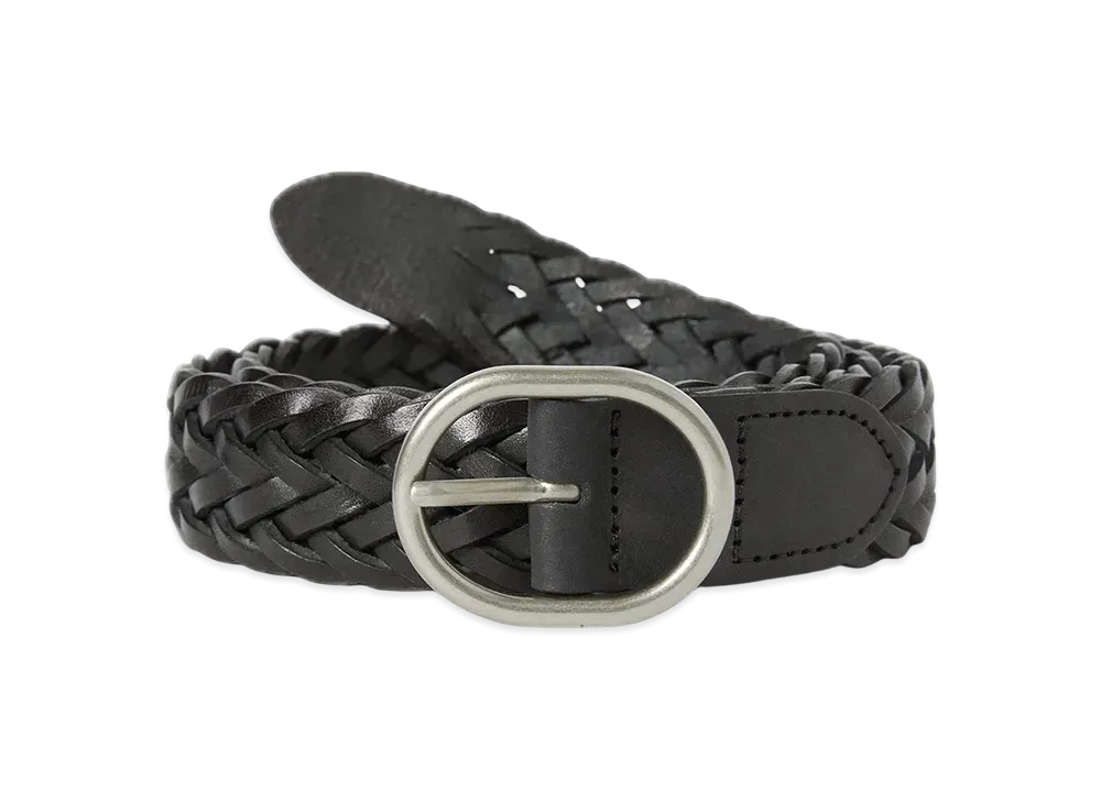 thisisneverthat Leather Mesh Belt "Black"