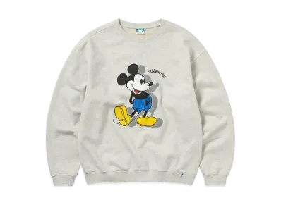 thisisneverthat x Disney Mickey Classic Crewneck "Light Heather Grey"