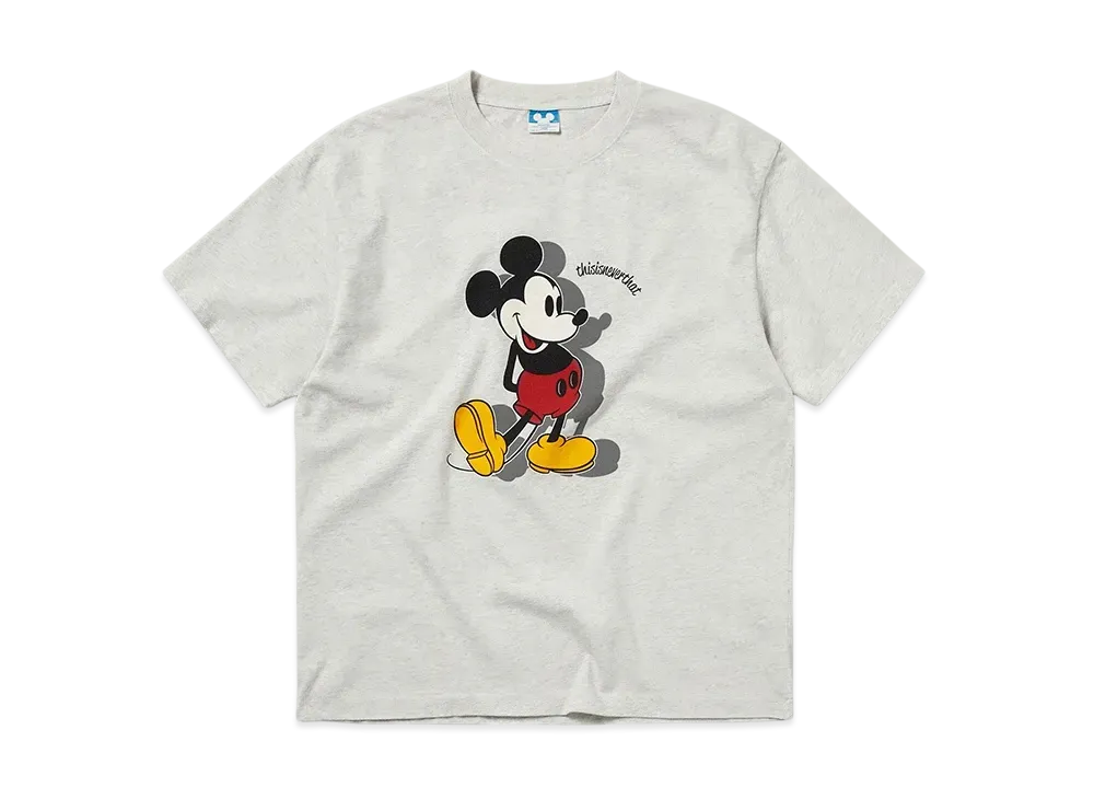 thisisneverthat x Disney Mickey Classic Tee "Light Heather Grey"