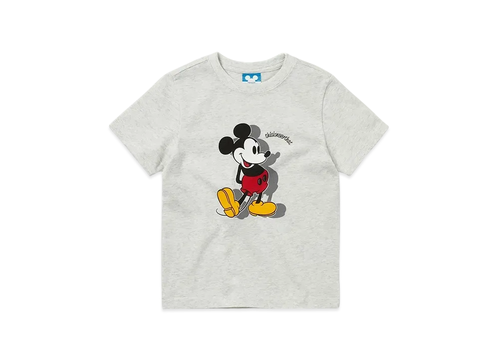 thisisneverthat x Disney Mickey Kids Tee "Light Heather Grey"