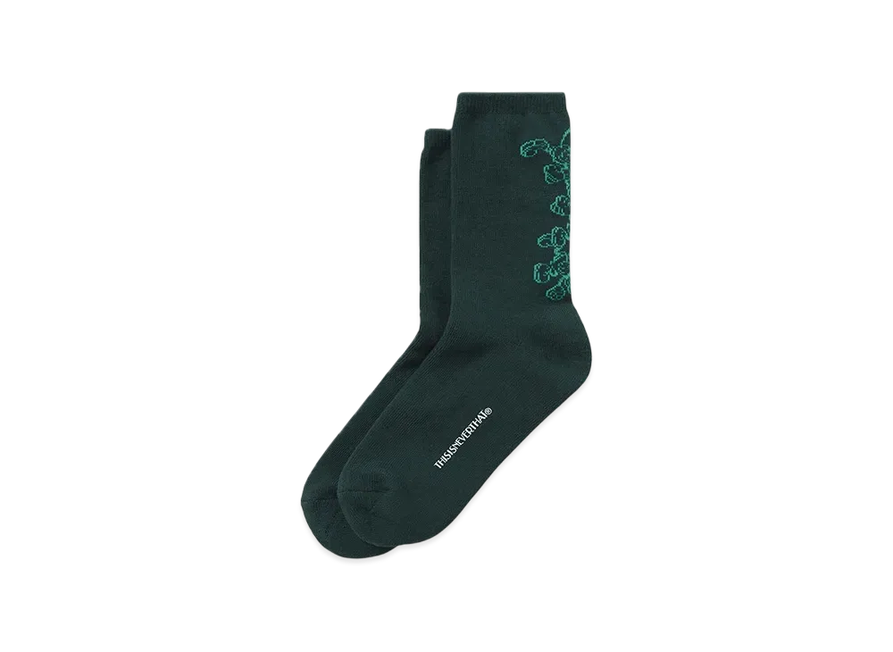 thisisneverthat x Disney Mickey Socks "Dark Green"