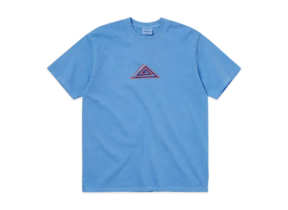 ディスイズネバーザット スパイラルトライアングルTシャツ "ブルー"