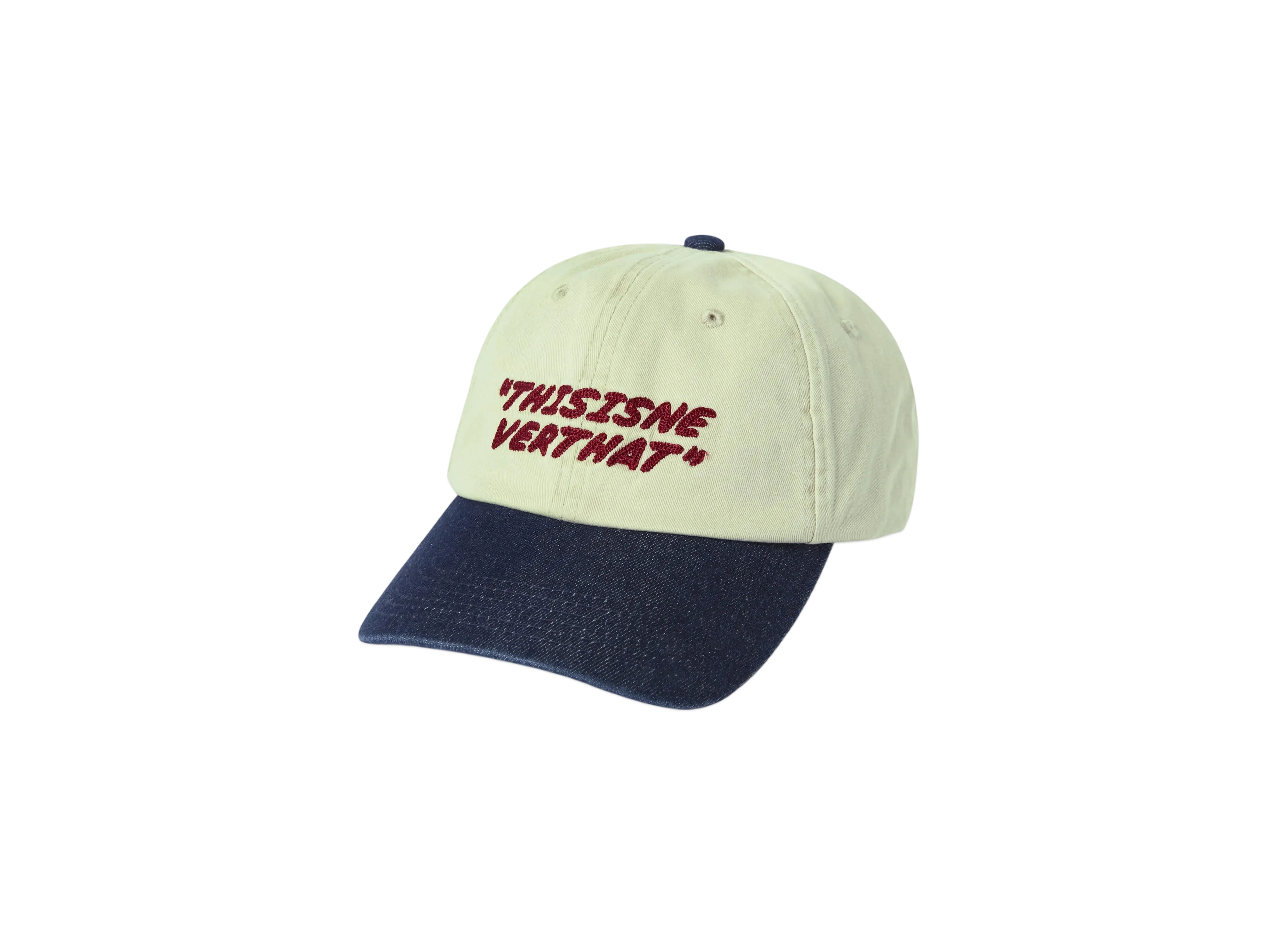 thisisneverthat Visor Denim Cap "Beige/Indigo"