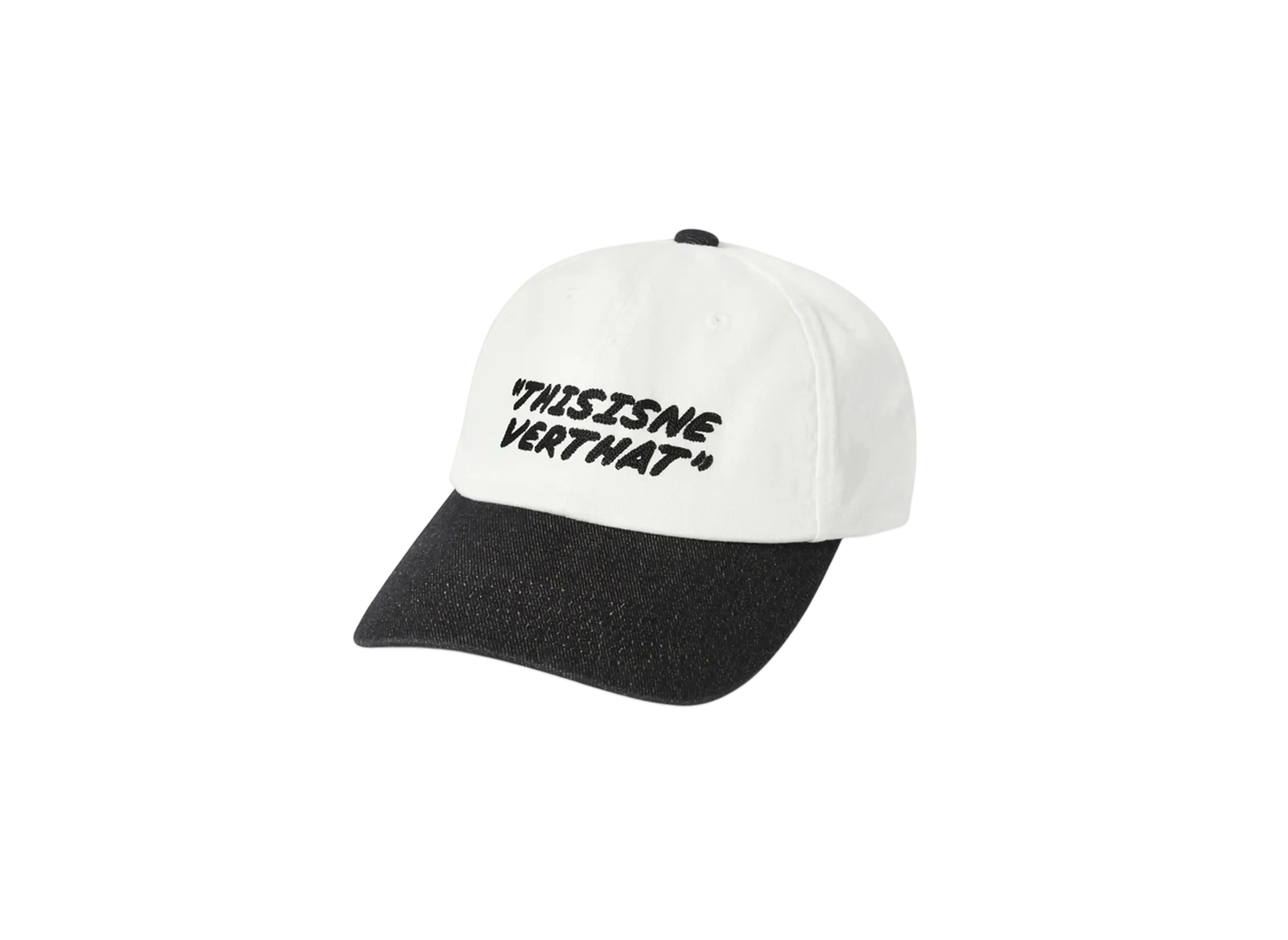 thisisneverthat Visor Denim Cap "White/Black"