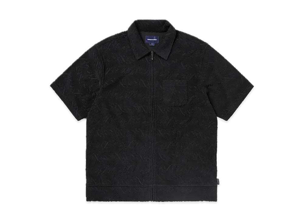 thisisneverthat Terry S/S Zip Shirt "Black"