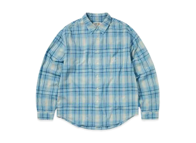 thisisneverthat x Grateful Dead Lightning Bear Plaid Shirt "Light Blue"