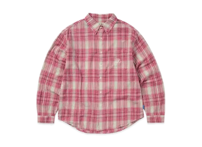 thisisneverthat x Grateful Dead Lightning Bear Plaid Shirt "Plum"