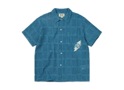 thisisneverthat x Grateful Dead Lightning Mesh S/S Shirt "Light Blue"
