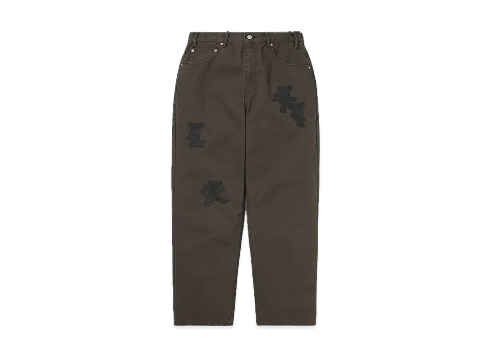 thisisneverthat x Grateful Dead Dancing Bears Work Pant "Brown"