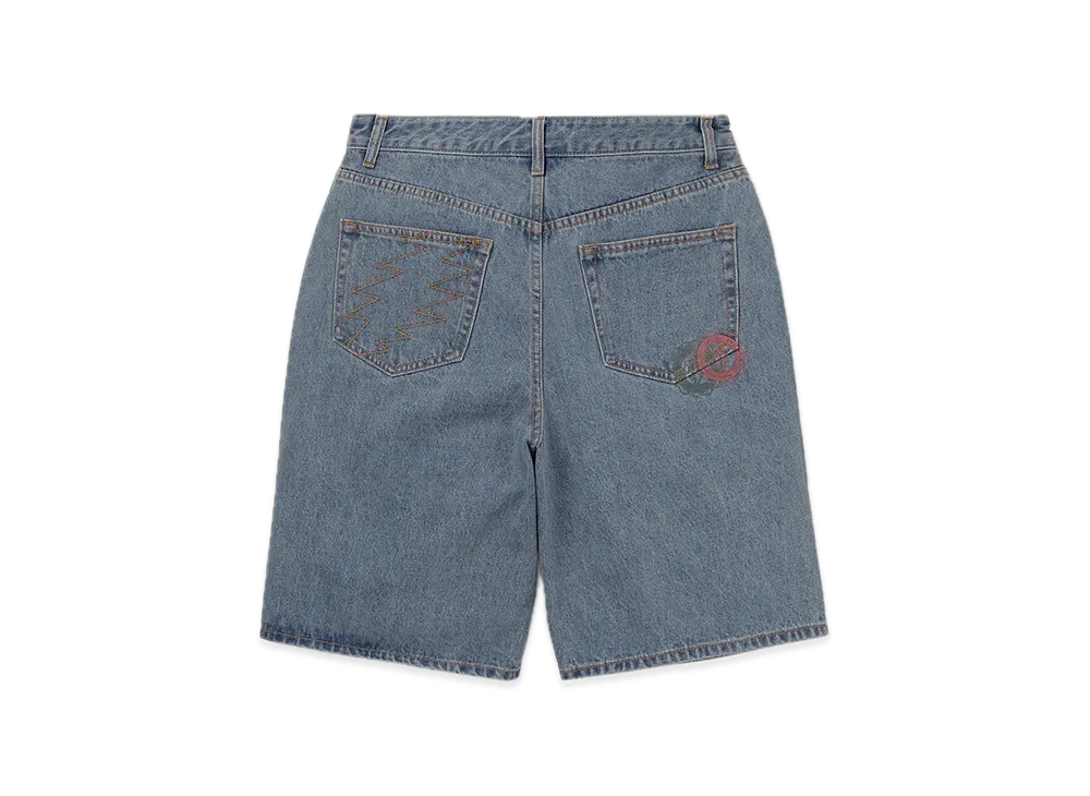 thisisneverthat x Grateful Dead Overlap Lightning Denim Short "Washed Blue"