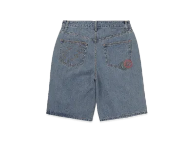 thisisneverthat x Grateful Dead Overlap Lightning Denim Short "Washed Blue"