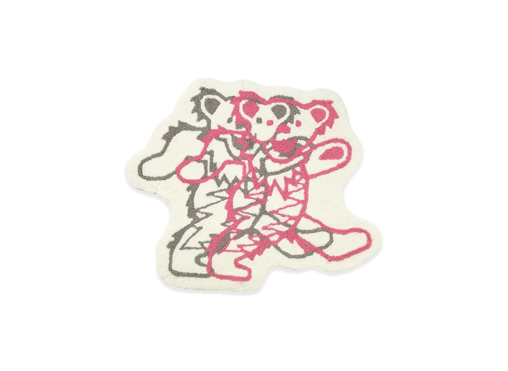 thisisneverthat x Grateful Dead Overlap Lightning Bears Rug "Natural"