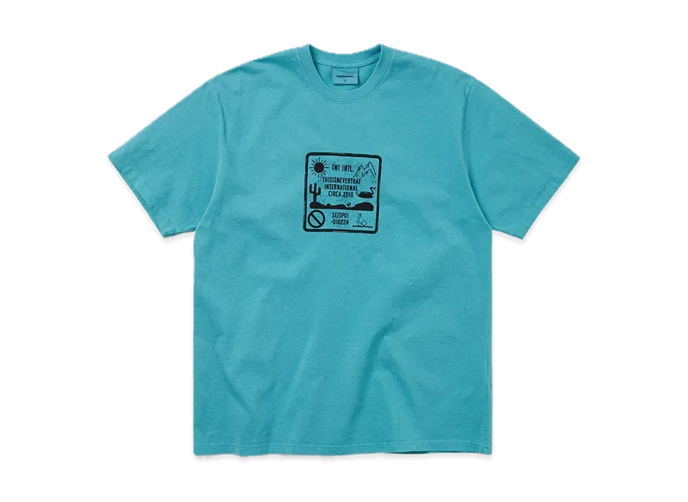 thisisneverthat Caution Sign Tee "Teal"