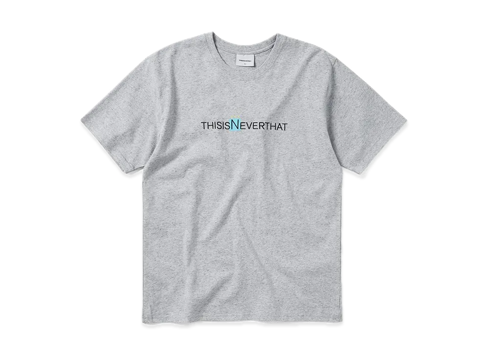 thisisneverthat 3 Dots Logo Tee "Heather Grey"