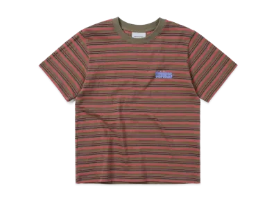 thisisneverthat Striped W Tee "Khaki"